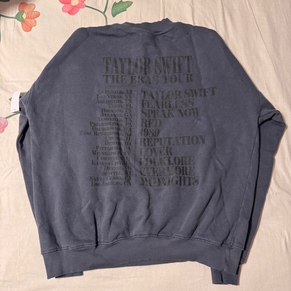 nwt taylor swift the eras tour blue crewneck - Picture 2 of 5